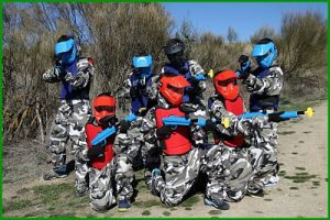 Paintball-Madrid cumpleaños .niños